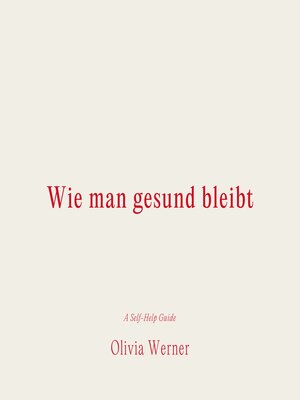 cover image of Wie man gesund bleibt
